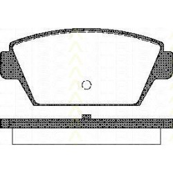 Bremsbelagsatzsatz Hinterachse TRISCAN für Mitsubishi Colt III 1.6 GTI 16V 
