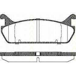 Bremsbelagsatzsatz Hinterachse TRISCAN für Mazda 323 S IV 1.3 