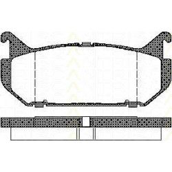 Bremsbelagsatzsatz Hinterachse TRISCAN für Mazda MX-6 2.0 