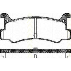 Bremsbelagsatzsatz Hinterachse TRISCAN für Daihatsu Charade IV 1.3 
