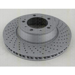 2xStück TRISCAN Bremsscheibe Hinterachse rechts,beschichtet Porsche 911 3.8 Carrera 4 GTS