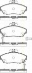 Bremsbelagsatzsatz Vorderachse TRISCAN für Honda Concerto 1.6i 16V 