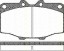 Bremsbelagsatzsatz Vorderachse TRISCAN für Toyota Hilux II Pick-up 2.4 D 4WD 