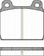 Bremsbelagsatzsatz Vorderachse TRISCAN für Porsche 356 Coupe C 1600 SC 