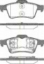 Bremsbelagsatzsatz Hinterachse TRISCAN für Renault Laguna II 2.0 16V 