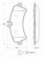 Bremsbelagsatzsatz Hinterachse TRISCAN für Mercedes-Benz Sprinter 5-T Pritsche/Fahrgestell 518 CDI 4x4 