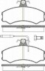 Bremsbelagsatzsatz Vorderachse TRISCAN für Fiat Ducato Pritsche/Fahrgestell 2.0 