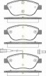 Bremsbelagsatzsatz Vorderachse TRISCAN für Fiat Bravo II 1.9 D Multijet 