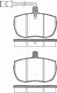 Bremsbelagsatzsatz Vorderachse TRISCAN für Ford Transit Pritsche/Fahrgestell 2.5 D 
