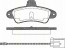 Bremsbelagsatzsatz Hinterachse TRISCAN für Ford Mondeo II Kombi 2.5 ST 200 