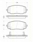 Bremsbelagsatzsatz Vorderachse TRISCAN für Hyundai i10 1.2 