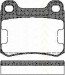 Bremsbelagsatzsatz Hinterachse TRISCAN für Mercedes-Benz 190 E 2.3 