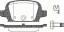 Bremsbelagsatzsatz Hinterachse TRISCAN für Opel Corsa C 1.4 