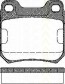 Bremsbelagsatzsatz Hinterachse TRISCAN für Opel Omega A 2.0i 