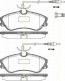Bremsbelagsatzsatz Vorderachse TRISCAN für Peugeot 306 Schrägheck 2.0 16V 