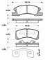 Bremsbelagsatzsatz Vorderachse TRISCAN für Daihatsu Trevis 1.0 