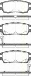Bremsbelagsatzsatz Hinterachse TRISCAN für Mitsubishi Sigma 3.0 V6 
