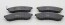 Bremsbelagsatzsatz Vorderachse TRISCAN für Mitsubishi L 200 2.5 TD 4WD 