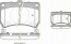 Bremsbelagsatzsatz Vorderachse TRISCAN für Mazda Demio 1.3 16V 