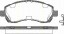 Bremsbelagsatzsatz Vorderachse TRISCAN für Subaru Impreza Station Wagon 2.0i AWD 